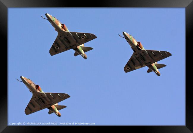 IDF Skyhawk jet Framed Print by PhotoStock Israel