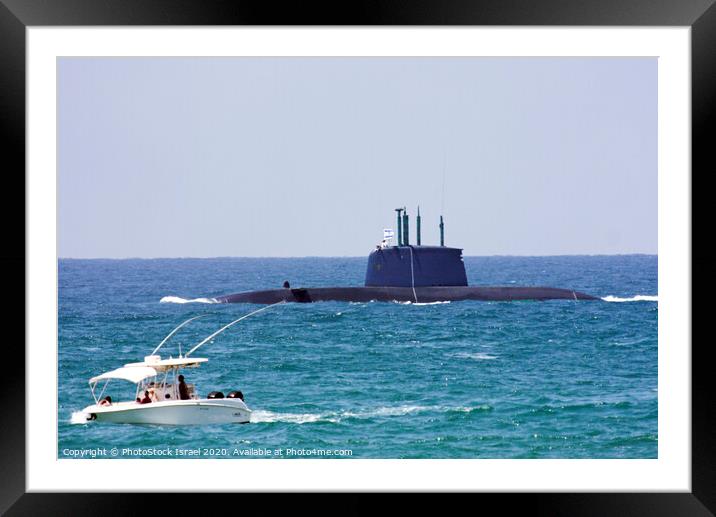 Israeli Navy Dolphin class submarine  Framed Mounted Print by PhotoStock Israel