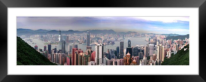 THE PEAK, HONG KONG Framed Mounted Print by Eamon Fitzpatrick