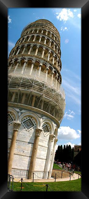 LEANING TOWER Framed Print by Eamon Fitzpatrick