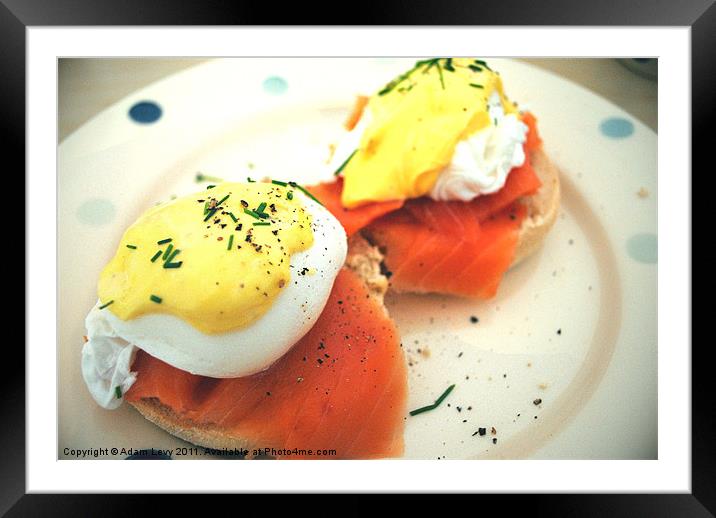 Sunday Brunch - Eggs Royale Framed Mounted Print by Adam Levy