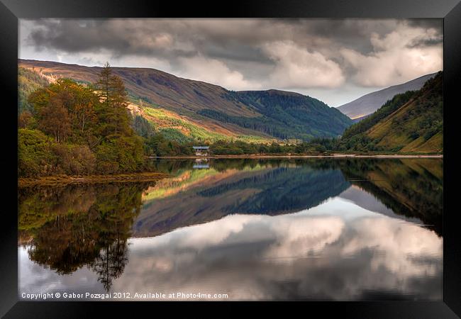 Loch Dùghaill, Scotland, UK Framed Print by Gabor Pozsgai