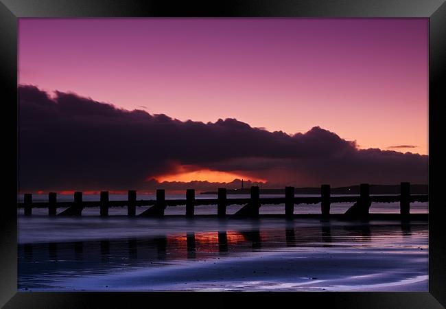 Aberdeen beach before sunrise Framed Print by Gabor Pozsgai