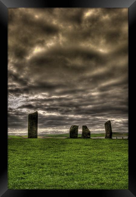 Standing Stones of Stennes, Orkney Framed Print by Gabor Pozsgai