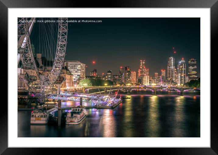 One city, London Framed Mounted Print by mick gibbons