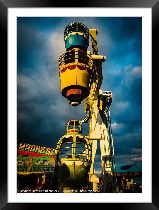 Abandoned Fairground  Framed Mounted Print by mick gibbons