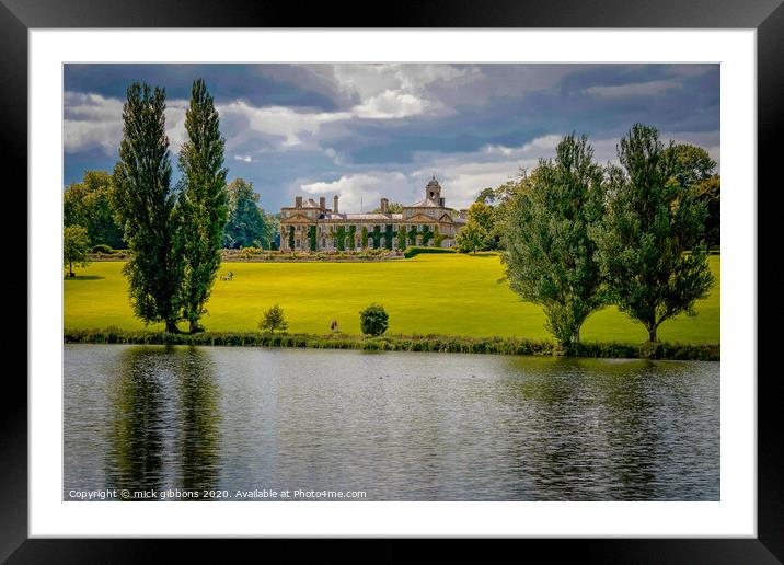 Bowood House and Gardens Framed Mounted Print by mick gibbons