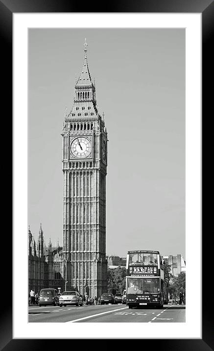 Big Ben Framed Mounted Print by Rebekah Drew