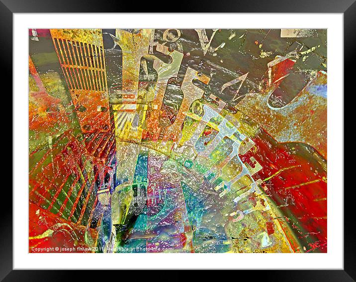 abstract Framed Mounted Print by joseph finlow canvas and prints