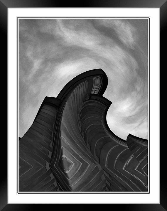 Edges From The Sky Framed Mounted Print by Erzsebet Bak