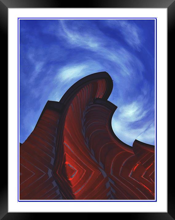 Edges From The Sky 2 Framed Mounted Print by Erzsebet Bak