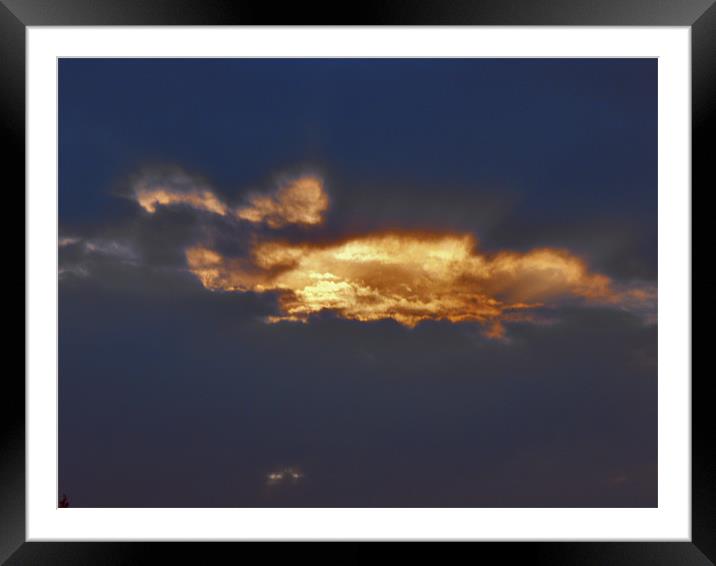 Mouth Of Sky Framed Mounted Print by Erzsebet Bak