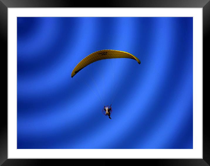 Flying Framed Mounted Print by Erzsebet Bak