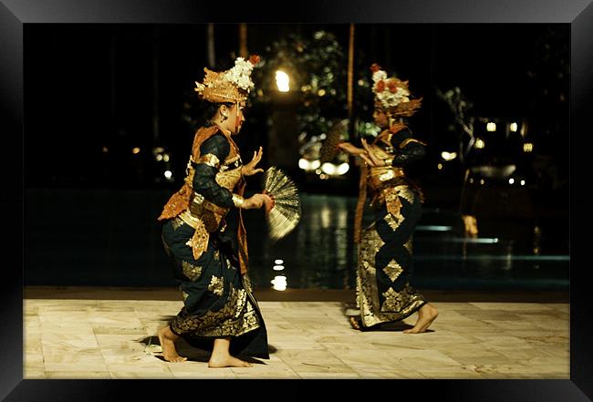 Balinese Dancers Framed Print by Tom Jones
