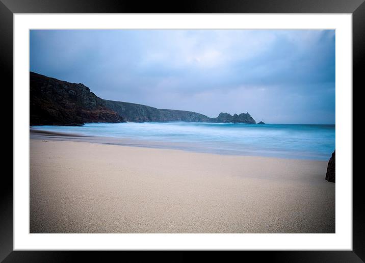 Porthcurno Beach Framed Mounted Print by Stephen Hayes