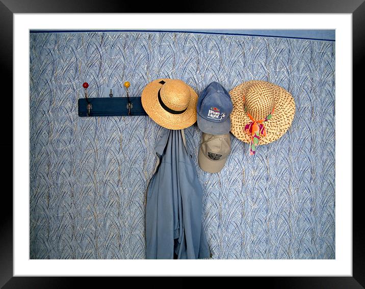 wall  and hats Framed Mounted Print by nehru sulejmanovski