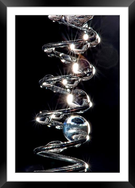 spiral constellation Framed Mounted Print by Jovan Miric