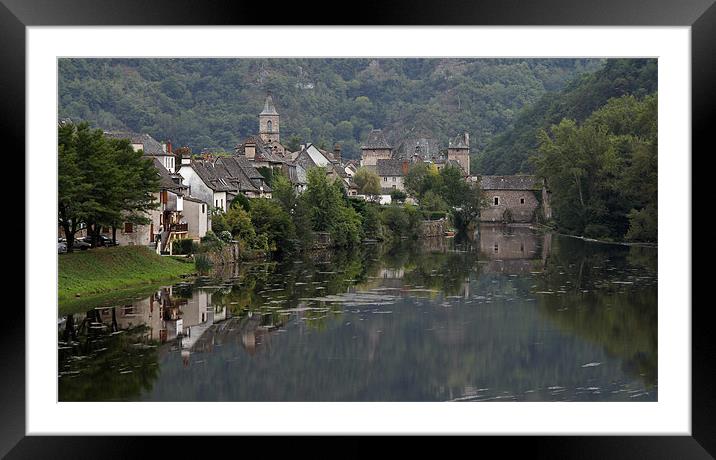 Entraygues-sur-Truyère Framed Mounted Print by Terry Sandoe