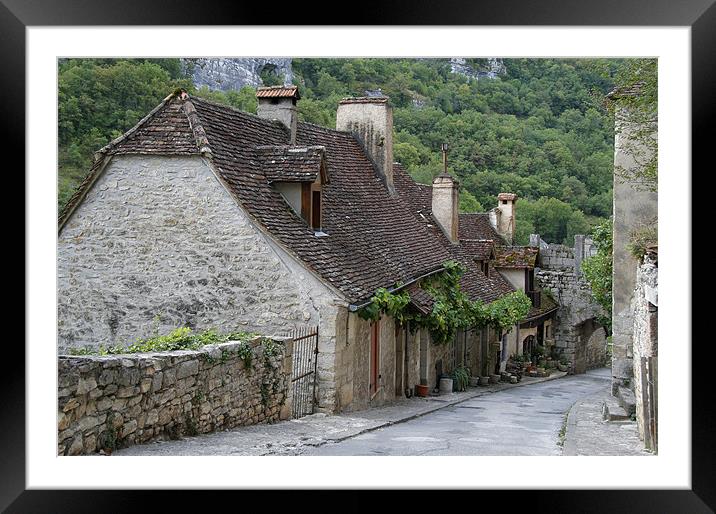 French Gold Hill Framed Mounted Print by Terry Sandoe