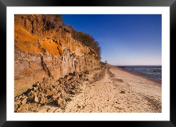Coastal Erosion Framed Mounted Print by Terry Sandoe