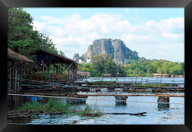 Lopburi reservoir Framed Print by joel ormsby