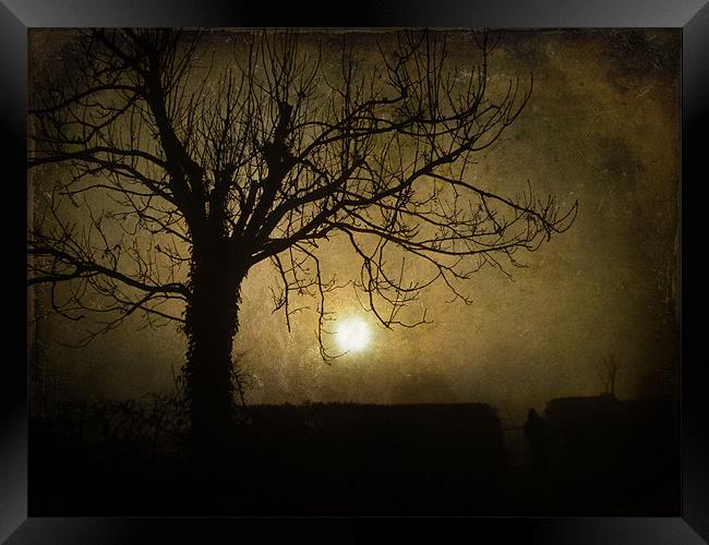 Halloween Sunset Framed Print by Sarah Couzens