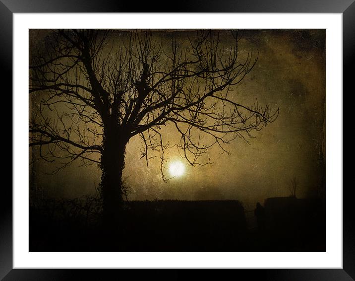 Halloween Sunset Framed Mounted Print by Sarah Couzens