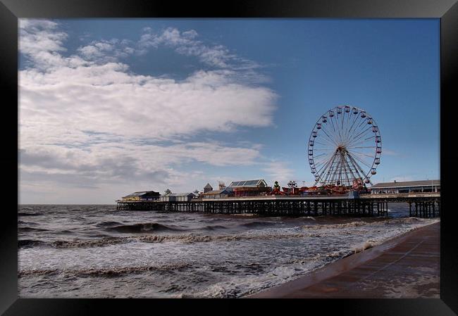 Central Pier Blackpool Framed Print by Sarah Couzens