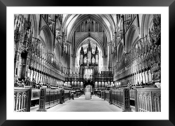 Lincoln Cathedral Framed Mounted Print by Sarah Couzens