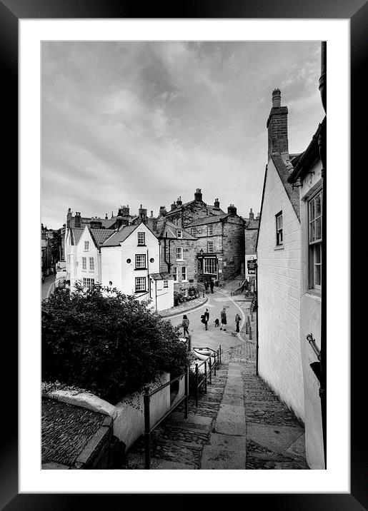  Robin Hoods Bay Framed Mounted Print by Sarah Couzens