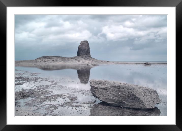 Reflections at Black Nab Framed Mounted Print by Sarah Couzens