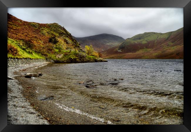 Crummock Water  Framed Print by Sarah Couzens