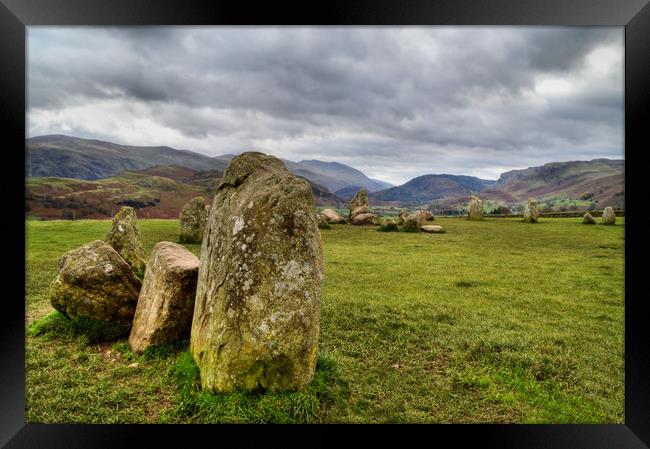 Castlerigg Stone Circle Framed Print by Sarah Couzens