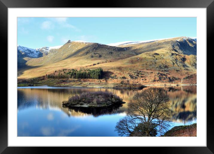 Haweswater in Winter Framed Mounted Print by Sarah Couzens