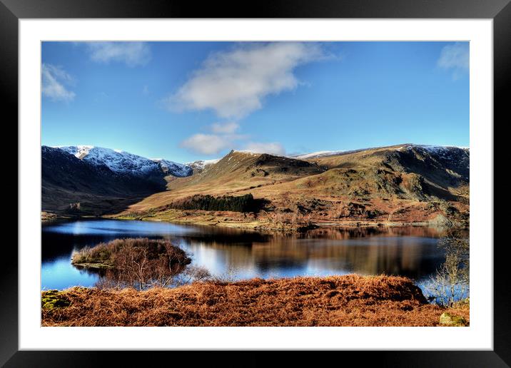 Haweswater in Winter Framed Mounted Print by Sarah Couzens