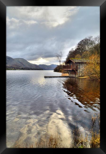 Ullswater Boat House Framed Print by Sarah Couzens