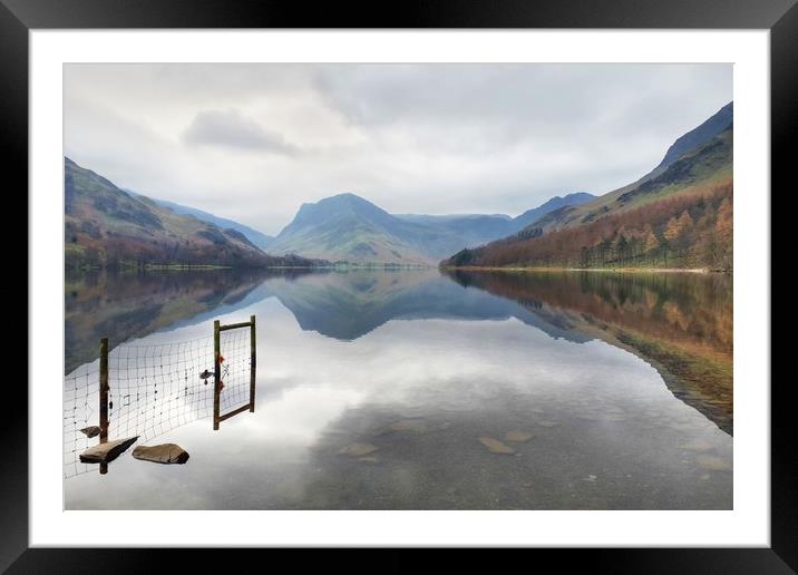 Buttermere Reflections Framed Mounted Print by Sarah Couzens