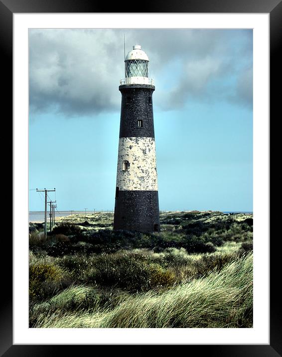 Spurn Point Lighthouse Framed Mounted Print by Sarah Couzens