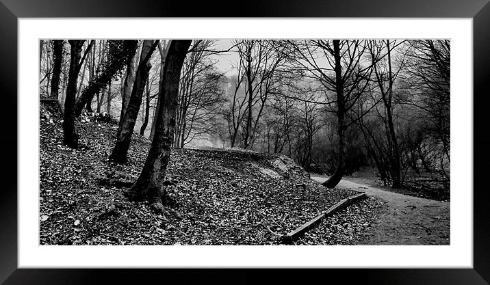 Little Switzerland | B&W Framed Mounted Print by Sarah Couzens
