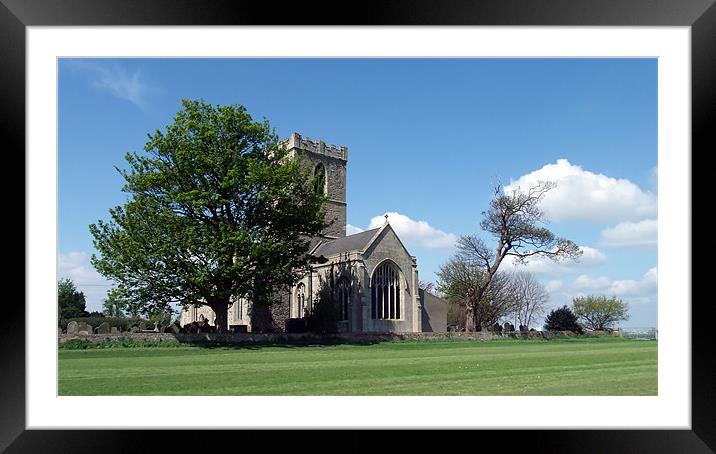 The Parish Church of St Andrew Framed Mounted Print by Sarah Couzens