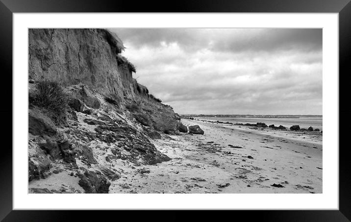 Erosion | B&W Framed Mounted Print by Sarah Couzens