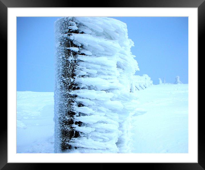 Ice Cold in Glen Shee Framed Mounted Print by David Steven