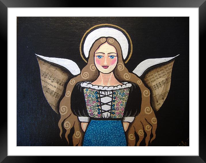 The Angel Framed Mounted Print by Yanina Perkins