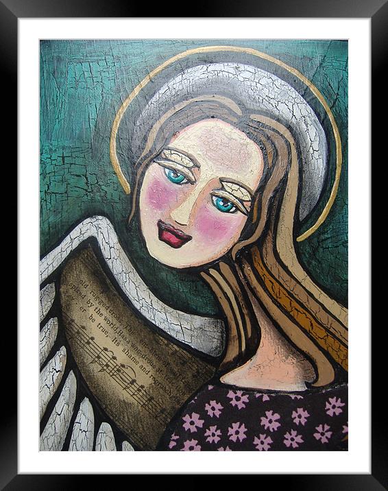 The Angel Framed Mounted Print by Yanina Perkins
