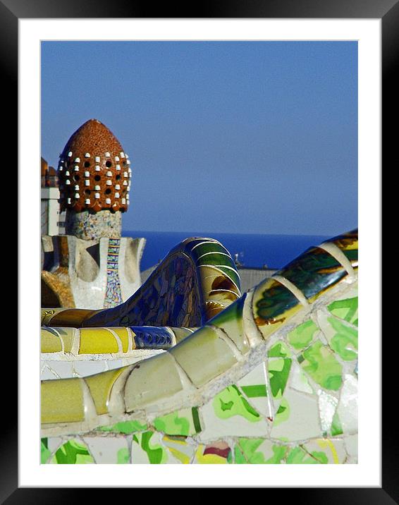 Gaudi Framed Mounted Print by Stephen Brown