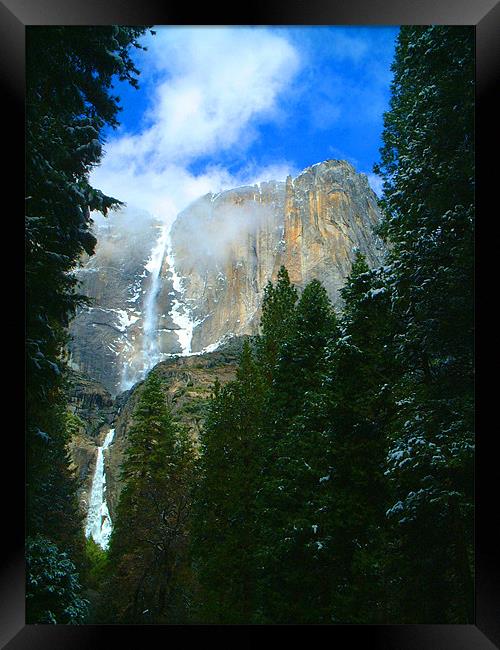 Yosemite Falls Framed Print by Stephen Brown