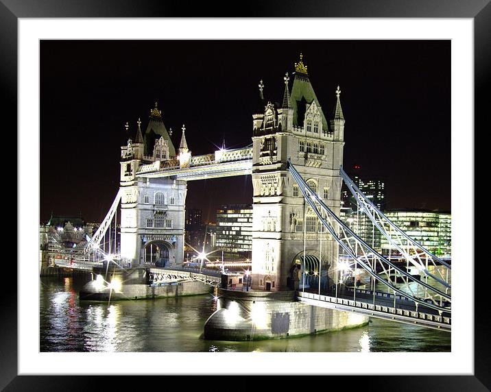 Tower Bridge Framed Mounted Print by Stephen Brown