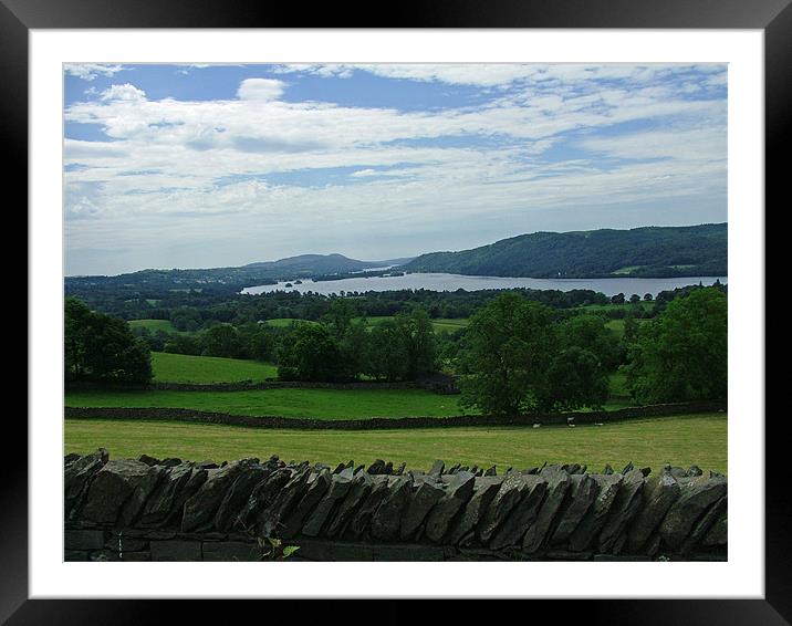 Windermere Framed Mounted Print by Stephen Brown