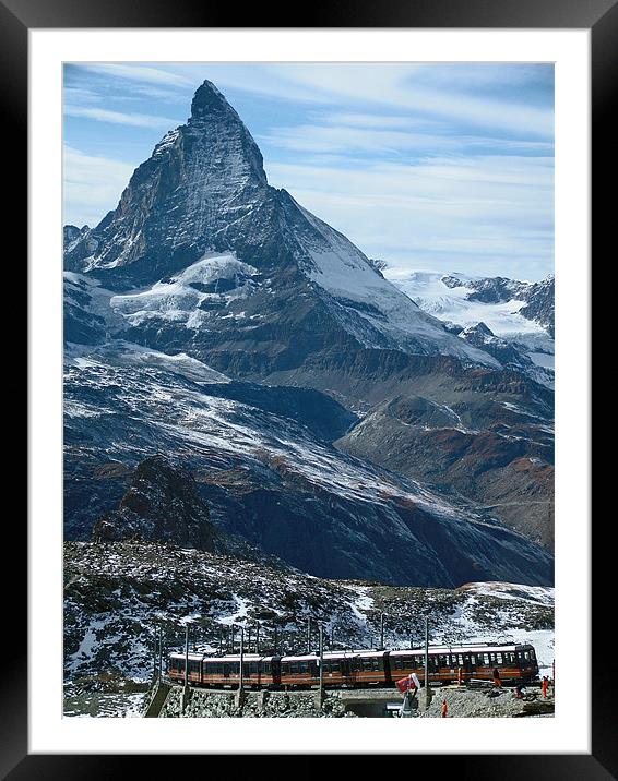 The Matterhorn Railway Framed Mounted Print by Stephen Brown