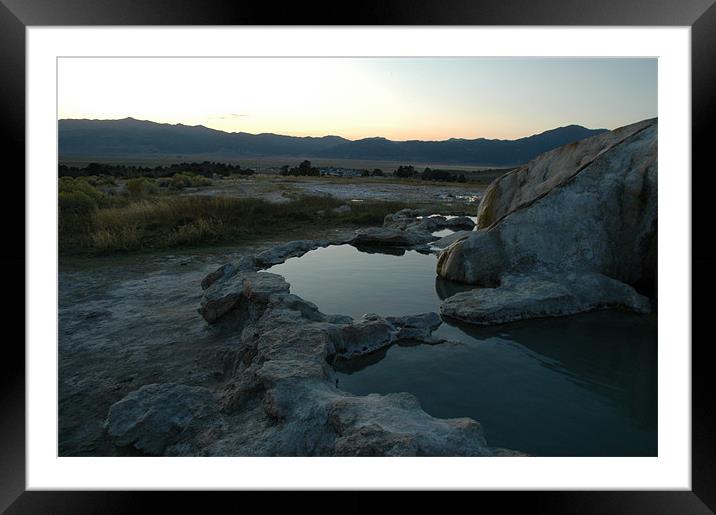 Evening Bath Framed Mounted Print by john warner